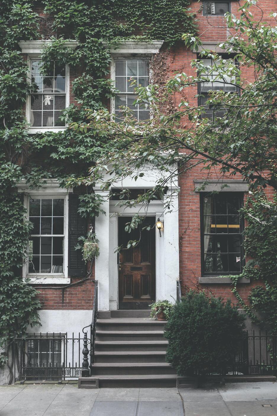 A picture of an entrance of a house.